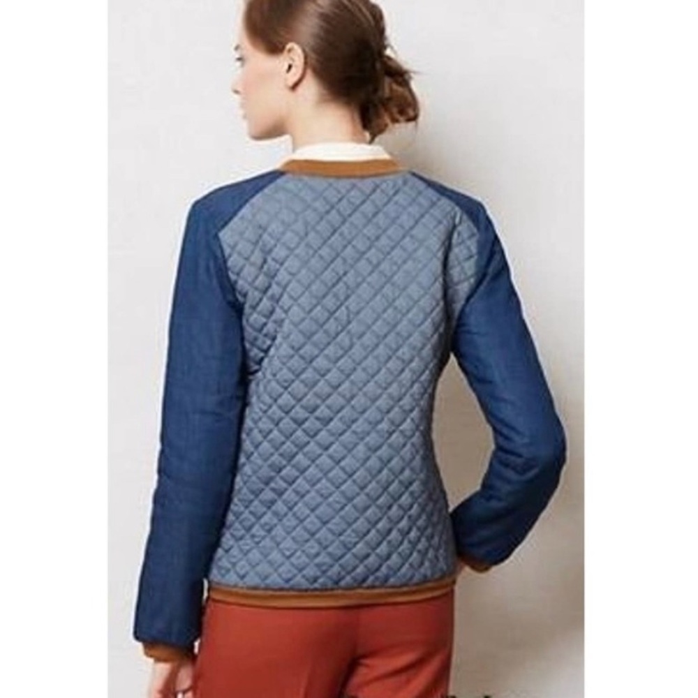Designer Quilted Varsity-Inspired Jacket By Valentine Gauthier, New. View 5